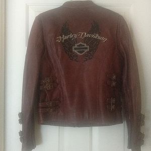 NWOT Harley Davidson Riding Jacket Maroon